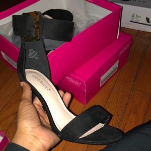 Cheetah and black heel